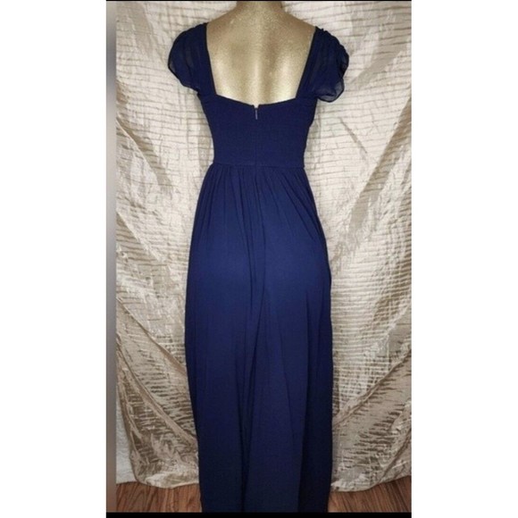 Size Medium, MANIJU OFF SHOULDER CHIFFON MAXI DRESS - Picture 2 of 7